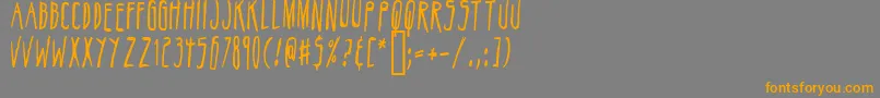 Belizarius Font – Orange Fonts on Gray Background