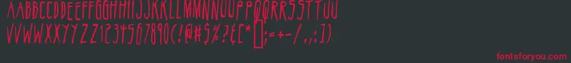 Belizarius Font – Red Fonts on Black Background