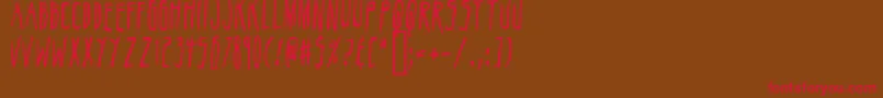 Belizarius Font – Red Fonts on Brown Background