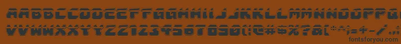 Astropolislaa Font – Black Fonts on Brown Background