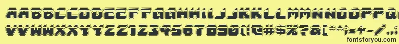 Astropolislaa Font – Black Fonts on Yellow Background