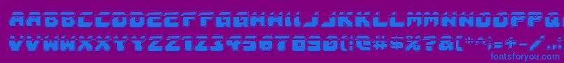 Astropolislaa Font – Blue Fonts on Purple Background