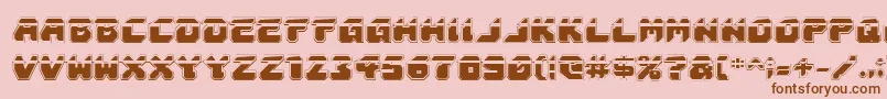 Astropolislaa Font – Brown Fonts on Pink Background