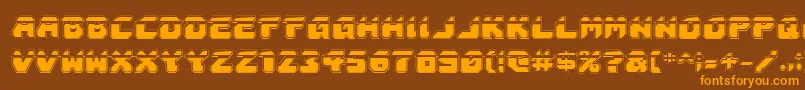 Astropolislaa Font – Orange Fonts on Brown Background