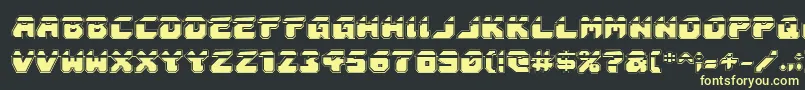 Astropolislaa Font – Yellow Fonts on Black Background