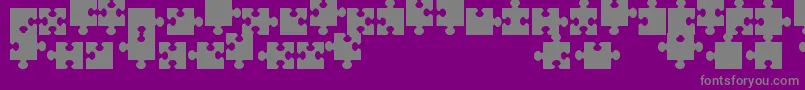 JigsawPiecesTfb Font – Gray Fonts on Purple Background