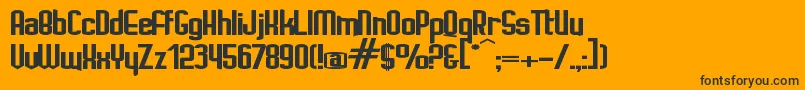 IgnotoBold Font – Black Fonts on Orange Background
