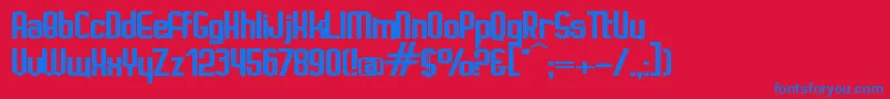 IgnotoBold Font – Blue Fonts on Red Background