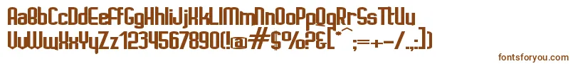 IgnotoBold Font – Brown Fonts on White Background