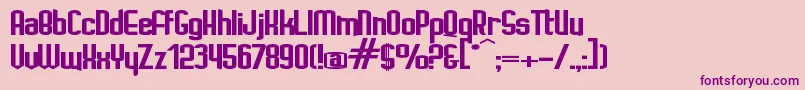 Шрифт IgnotoBold – фиолетовые шрифты на розовом фоне