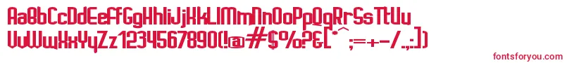 IgnotoBold-fontti – punaiset fontit valkoisella taustalla
