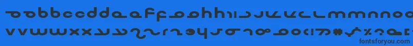 MasterdomExpBold Font – Black Fonts on Blue Background
