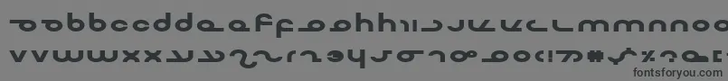 フォントMasterdomExpBold – 黒い文字の灰色の背景