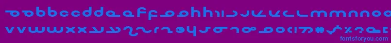 Шрифт MasterdomExpBold – синие шрифты на фиолетовом фоне