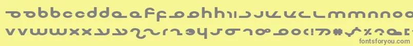 MasterdomExpBold Font – Gray Fonts on Yellow Background