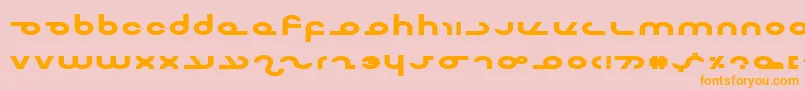 MasterdomExpBold Font – Orange Fonts on Pink Background