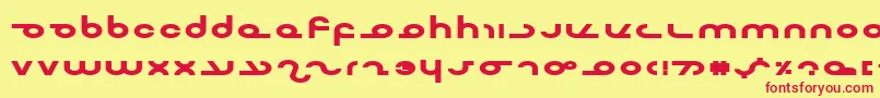 MasterdomExpBold Font – Red Fonts on Yellow Background