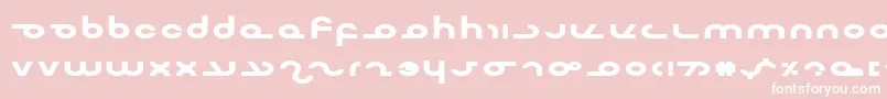 フォントMasterdomExpBold – ピンクの背景に白い文字
