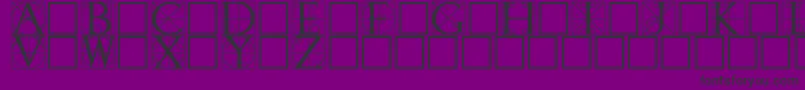 フォントWalrod – 紫の背景に黒い文字