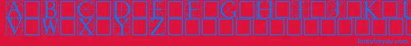 fuente Walrod – Fuentes Azules Sobre Fondo Rojo
