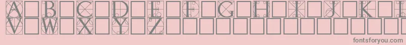 Walrod Font – Gray Fonts on Pink Background