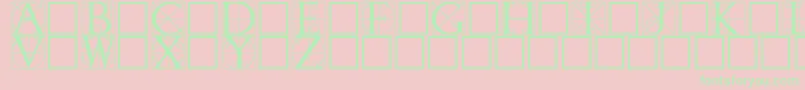 Walrod Font – Green Fonts on Pink Background