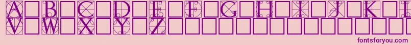 Walrod Font – Purple Fonts on Pink Background