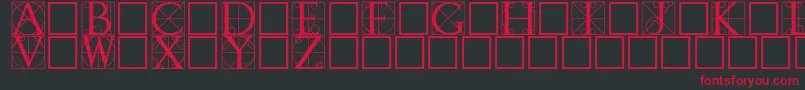 Walrod Font – Red Fonts on Black Background