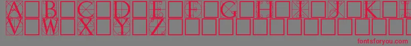 Walrod Font – Red Fonts on Gray Background