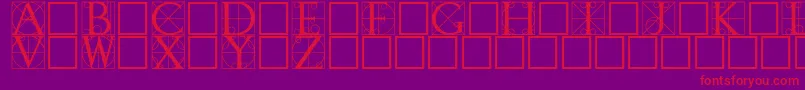Walrod Font – Red Fonts on Purple Background