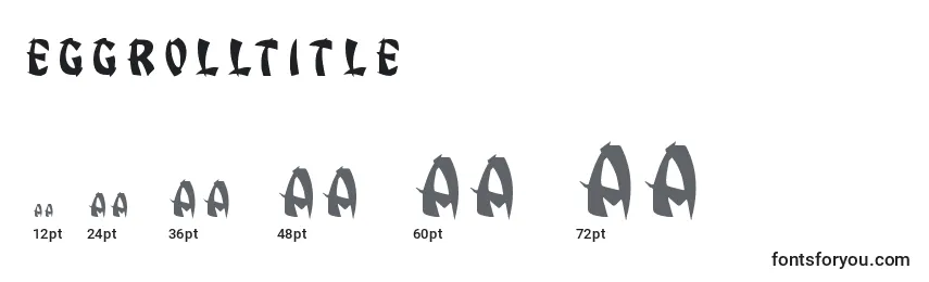 Размеры шрифта Eggrolltitle