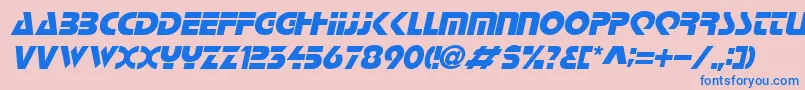 fuente LoganItalic – Fuentes Azules Sobre Fondo Rosa