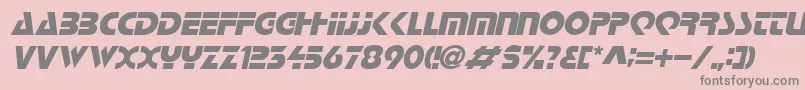 fuente LoganItalic – Fuentes Grises Sobre Fondo Rosa