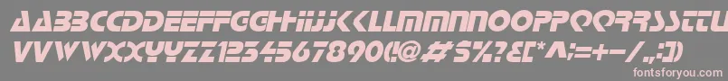 fuente LoganItalic – Fuentes Rosadas Sobre Fondo Gris