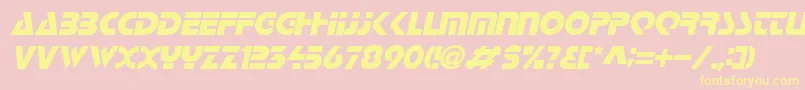 LoganItalic Font – Yellow Fonts on Pink Background