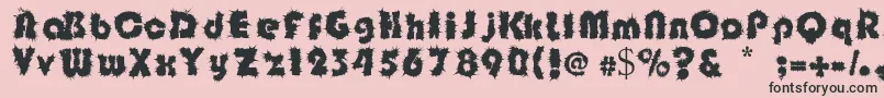 Shockfloyd Font – Black Fonts on Pink Background