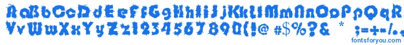 Czcionka Shockfloyd – niebieskie czcionki