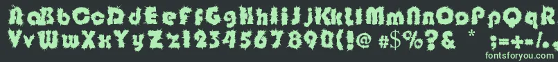Shockfloyd Font – Green Fonts on Black Background