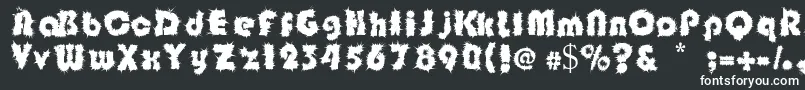 Shockfloyd Font – White Fonts on Black Background