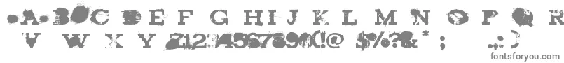 BrandNewBurn-Schriftart – Graue Schriften auf weißem Hintergrund
