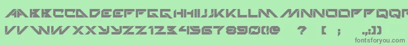 Шрифт TechnoHideoBold – серые шрифты на зелёном фоне