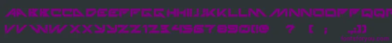 TechnoHideoBold Font – Purple Fonts on Black Background