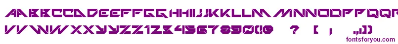TechnoHideoBold-Schriftart – Violette Schriften