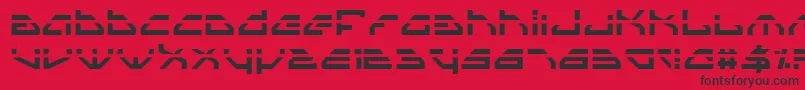 Шрифт Spyv3l – чёрные шрифты на красном фоне