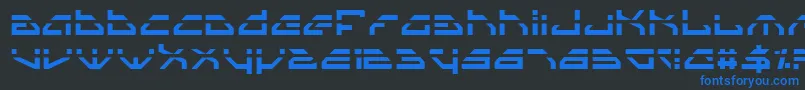 Police Spyv3l – polices bleues sur fond noir