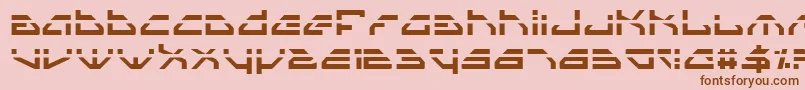 Spyv3l Font – Brown Fonts on Pink Background