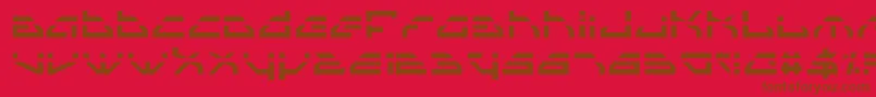 Spyv3l Font – Brown Fonts on Red Background