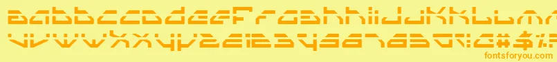 Spyv3l Font – Orange Fonts on Yellow Background