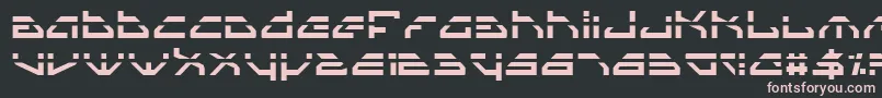 Fonte Spyv3l – fontes rosa em um fundo preto