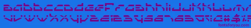 Spyv3l Font – Purple Fonts on Blue Background